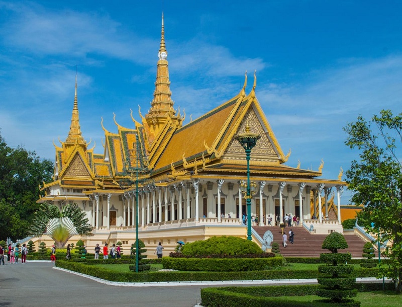 Cung điện Hoàng gia tráng lệ ở Phnom Penh.