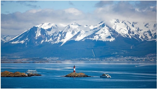 Nhật thực ngắm cảnh Tierra Del Fuego, Patagonia.