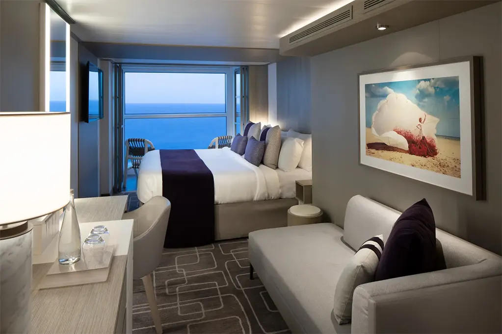 Một phòng nghỉ trên Celebrity Edge.